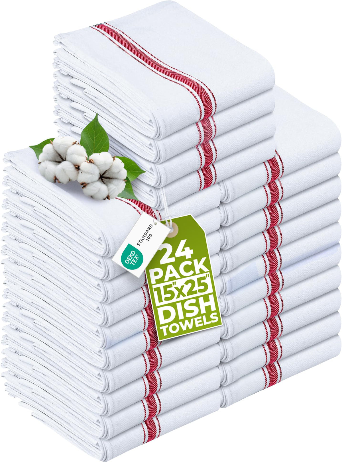 Utopia Towels Blue Dish Towels [12 Pack - 15 x 25 in] 100% Ring Spun Cotton