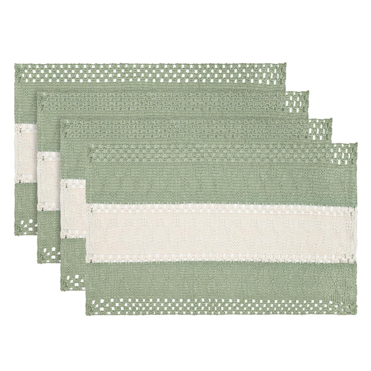 Artoid Mode Dark Blue Rustic Farmhouse Placemats Set of 4-12x18 Inch