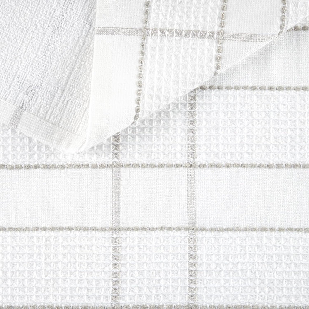 Martha Stewart Modern Waffle Kitchen Towel Set 6-Pack, Linen, 16"x28"