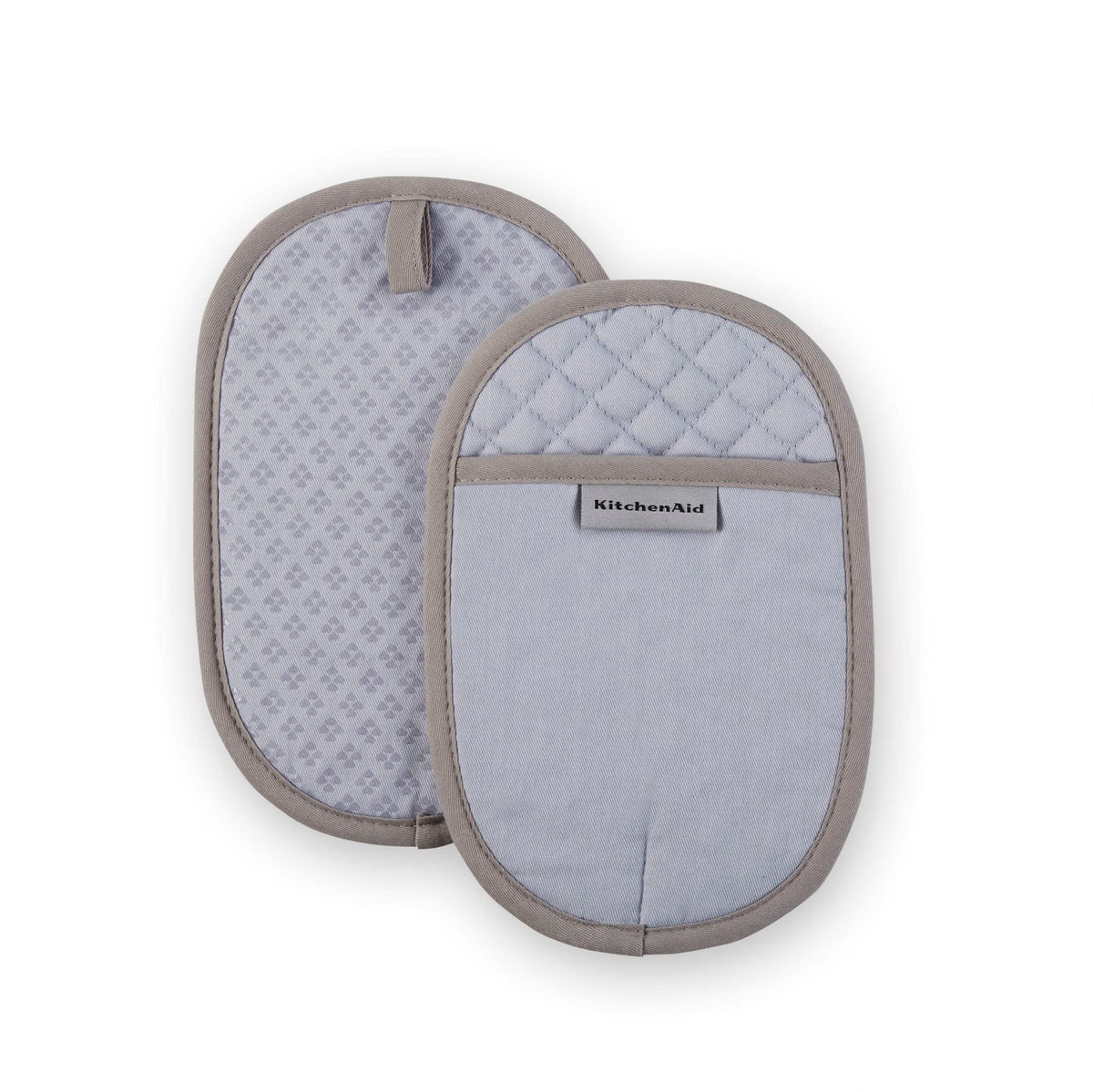 KitchenAid Asteroid Pot Holder 2-Pack Set, Blue Velvet, 6.5"x10"