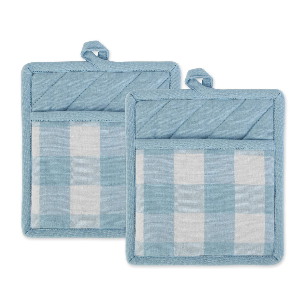 DII Buffalo Check Kitchen Collection, Classic Farmhouse Kitchen Set, Oven Mitt, Black & White, 2 Piece
