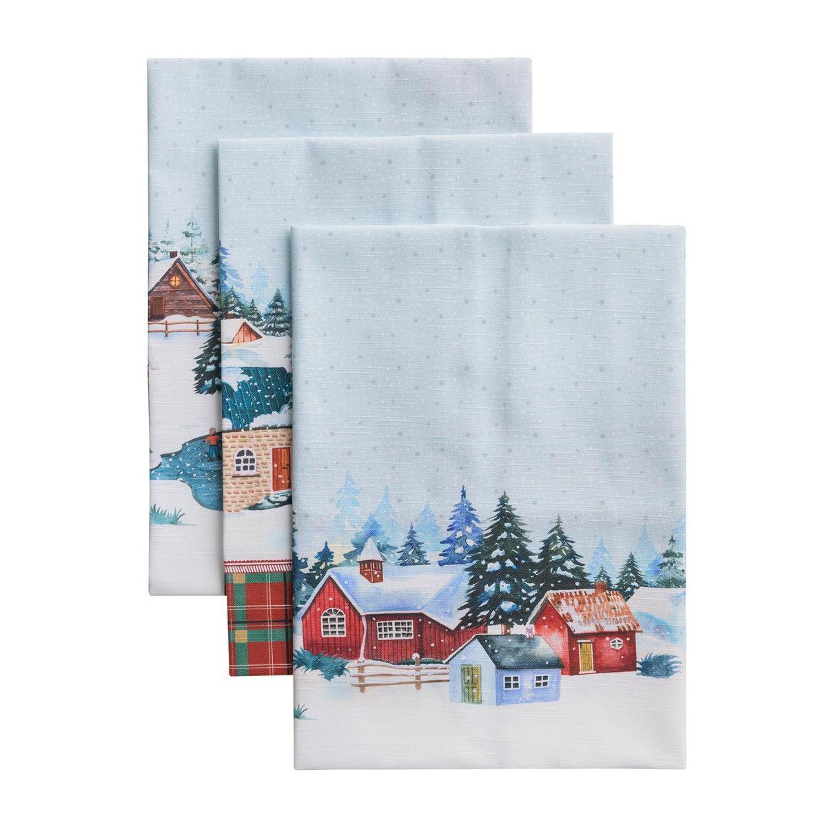 Maison d' Hermine Kitchen Towels Set of 3 Reusable 100% Cotton 27.50" x 20"