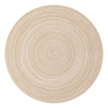 Topotdor Round Placemats Set of 6,Washable Woven Table Mats,Pink