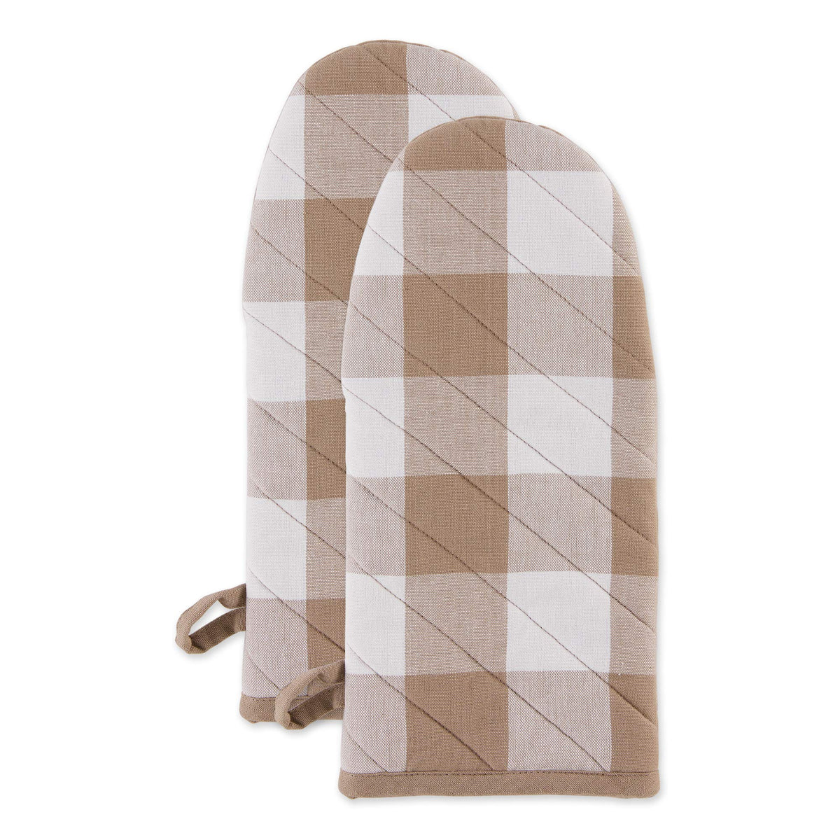DII Buffalo Check Kitchen Collection, Classic Farmhouse Kitchen Set, Oven Mitt, Black & White, 2 Piece