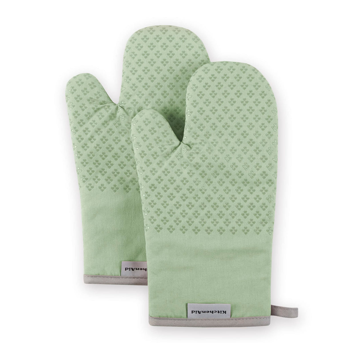 KitchenAid Asteroid Oven Mitt Set, 7"x12.5", Fog Blue, 2 Piece