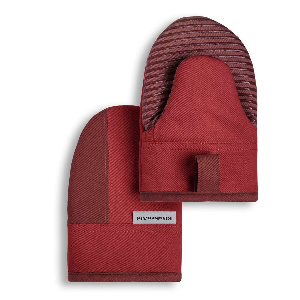 KitchenAid Beacon Two-Tone Non-Slip Mini Oven Mitt Set, Majestic Yellow, 5.5"x8", 2 Piece