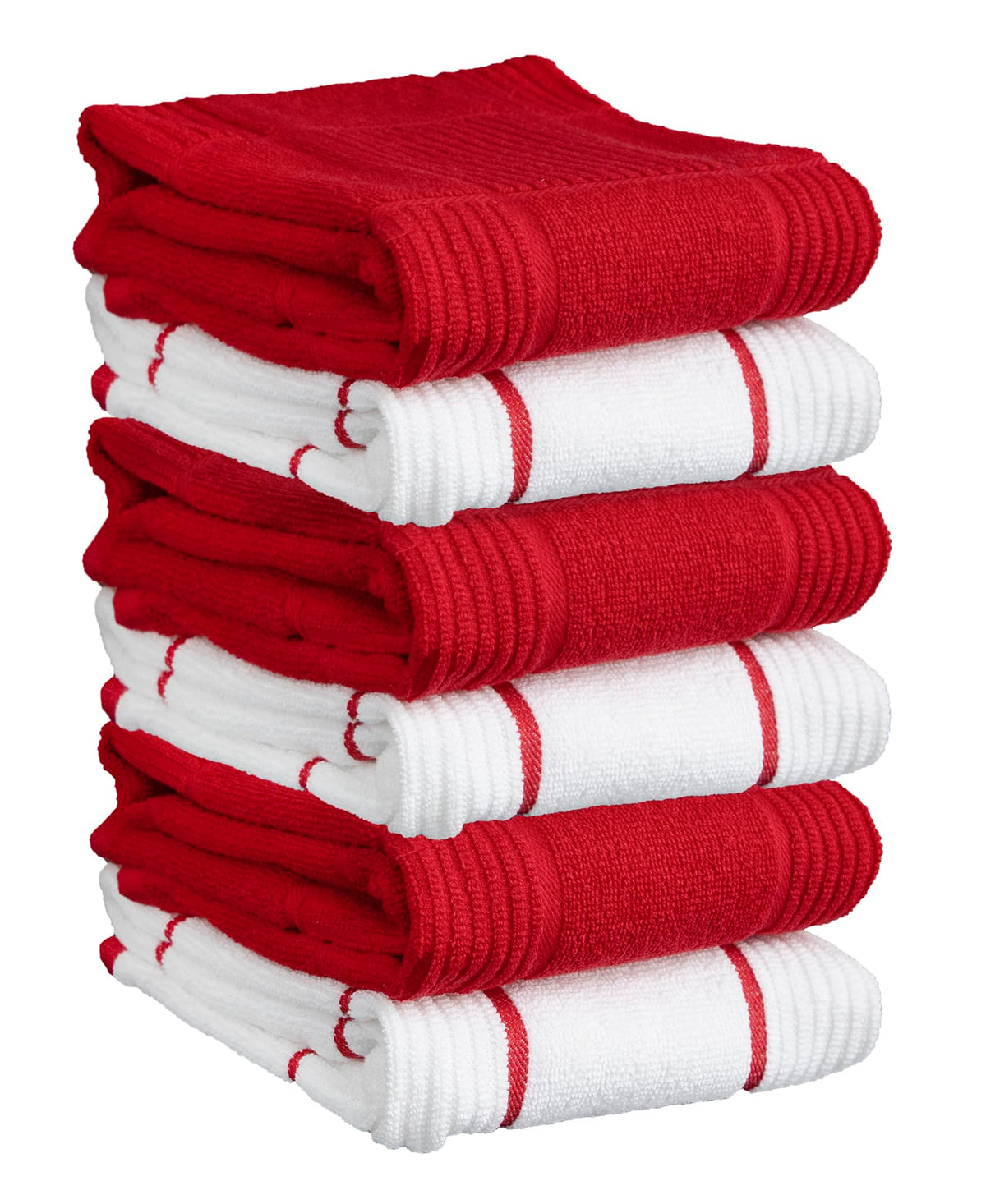 T-fal Solid & Checked Parquet Kitchen Towels: Highly Absorbent, Super Soft Long Lasting - 100% Cotton, 16"x26" Dish Towels for Cleaning & Drying Dishes, Pans, Glassware, or Countertops, (2-Pack), Gray