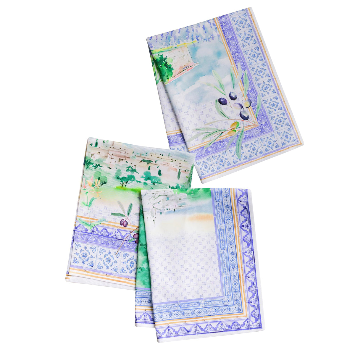 Maison d' Hermine Kitchen Towels Set of 3 Reusable 100% Cotton 27.50" x 20"