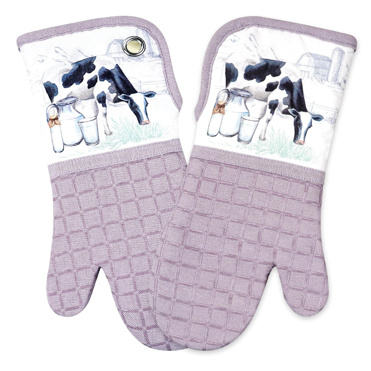 Silicone Printing Oven Mitts Heat Resistant to 500 Degree