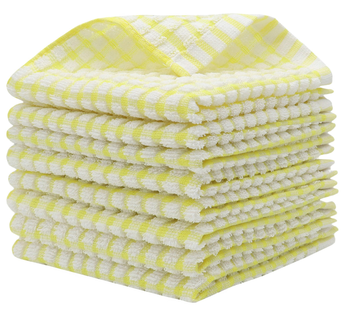 Cotton Dish Rags Dish Cloths For Washing Dishes,8Pack,11.8”x11.8”, MixColor
