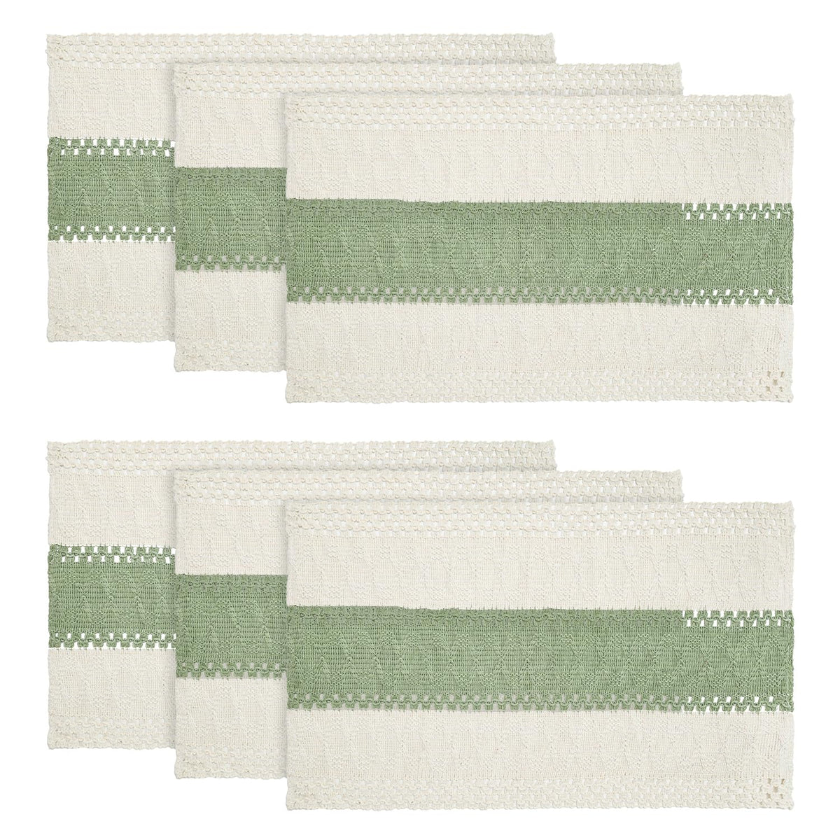 Artoid Mode Dark Blue Rustic Farmhouse Placemats Set of 4-12x18 Inch