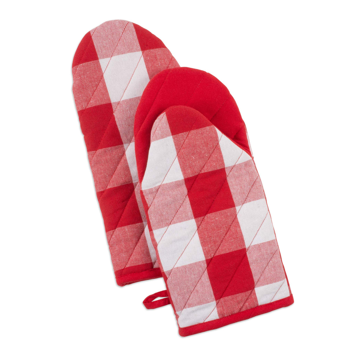 DII Buffalo Check Kitchen Collection, Classic Farmhouse Kitchen Set, Oven Mitt, Black & White, 2 Piece