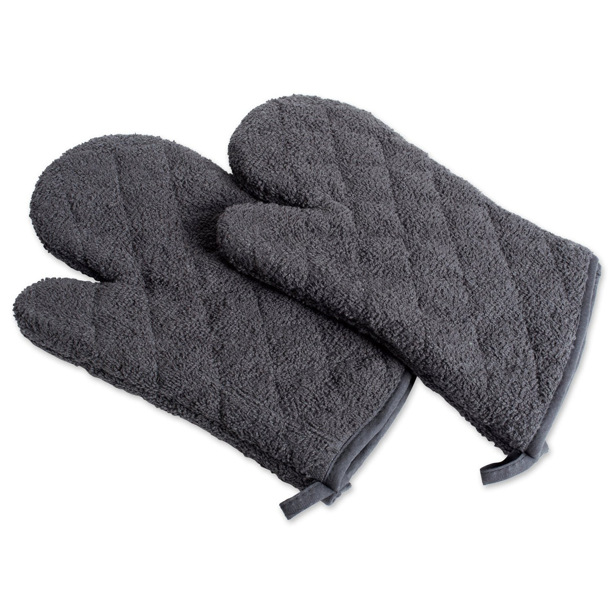 DII Basic Terry Collection 100% Cotton Quilted, Oven Mitt, Sage, 2 Piece
