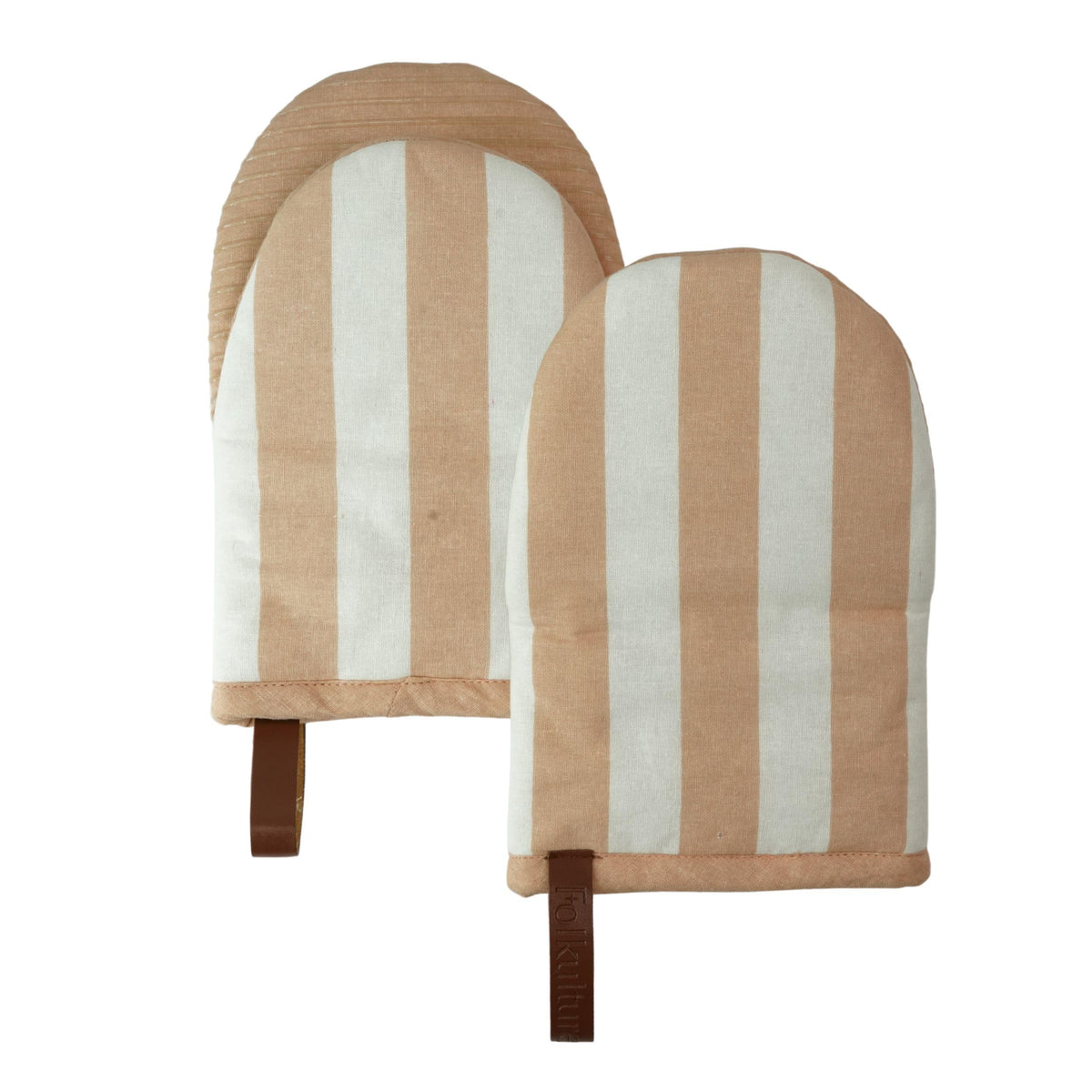 Folkulture Oven Mitts, Heat Resistant, Matcha Green, Set of 2 - (5.75"x9")
