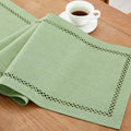 Orange Burlap Place Mats, Fall Placemats Set of 4, 12 x 18 Inch