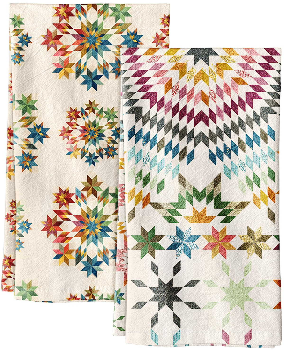 Miss Adola 2 Pack 150GSM Flour Sack Kitchen Towels, Beige Daisy