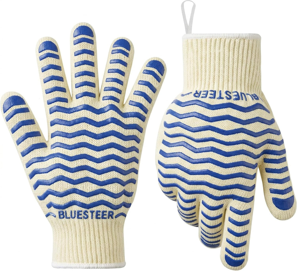 Oven Gloves 932°F Heat Resistant Oven Mitts with Fingers,1 Pair