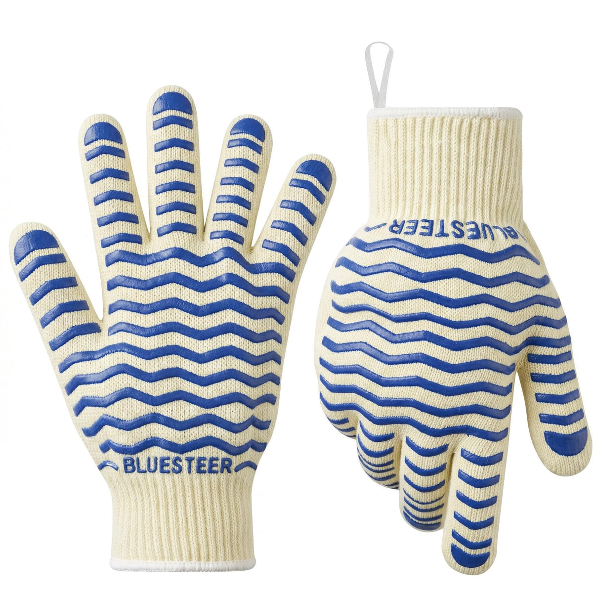 Oven Gloves 932°F Heat Resistant Oven Mitts with Fingers,1 Pair