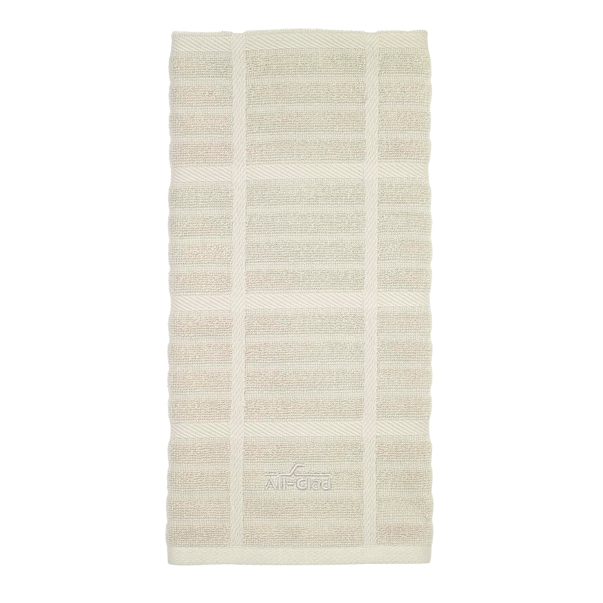 All-Clad Checked Kitchen Towel: Highly Absorbent, Super Soft Long Lasting - 100% Cotton, 17"x30" Tea Towel for Cleaning & Drying Dishes, Pans, Glassware, or Countertops, (1-Pack), Rainfall