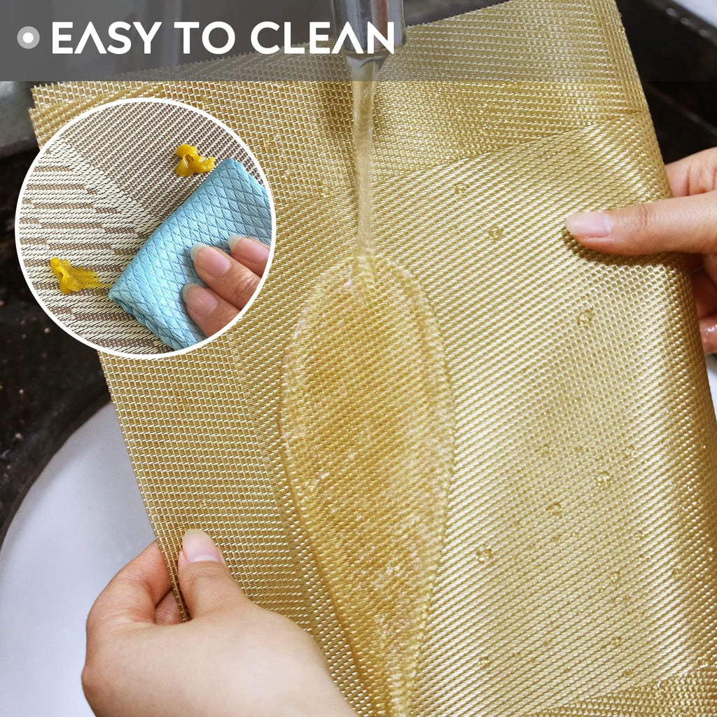 Trophable Placemats Set of 6 Table Placemats Heat Resistant Woven Placemats