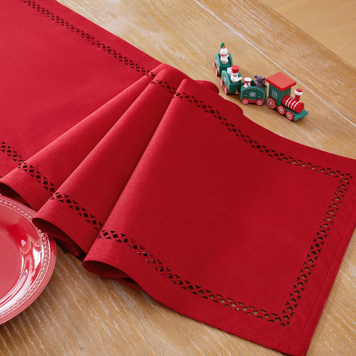Orange Burlap Place Mats, Fall Placemats Set of 4, 12 x 18 Inch