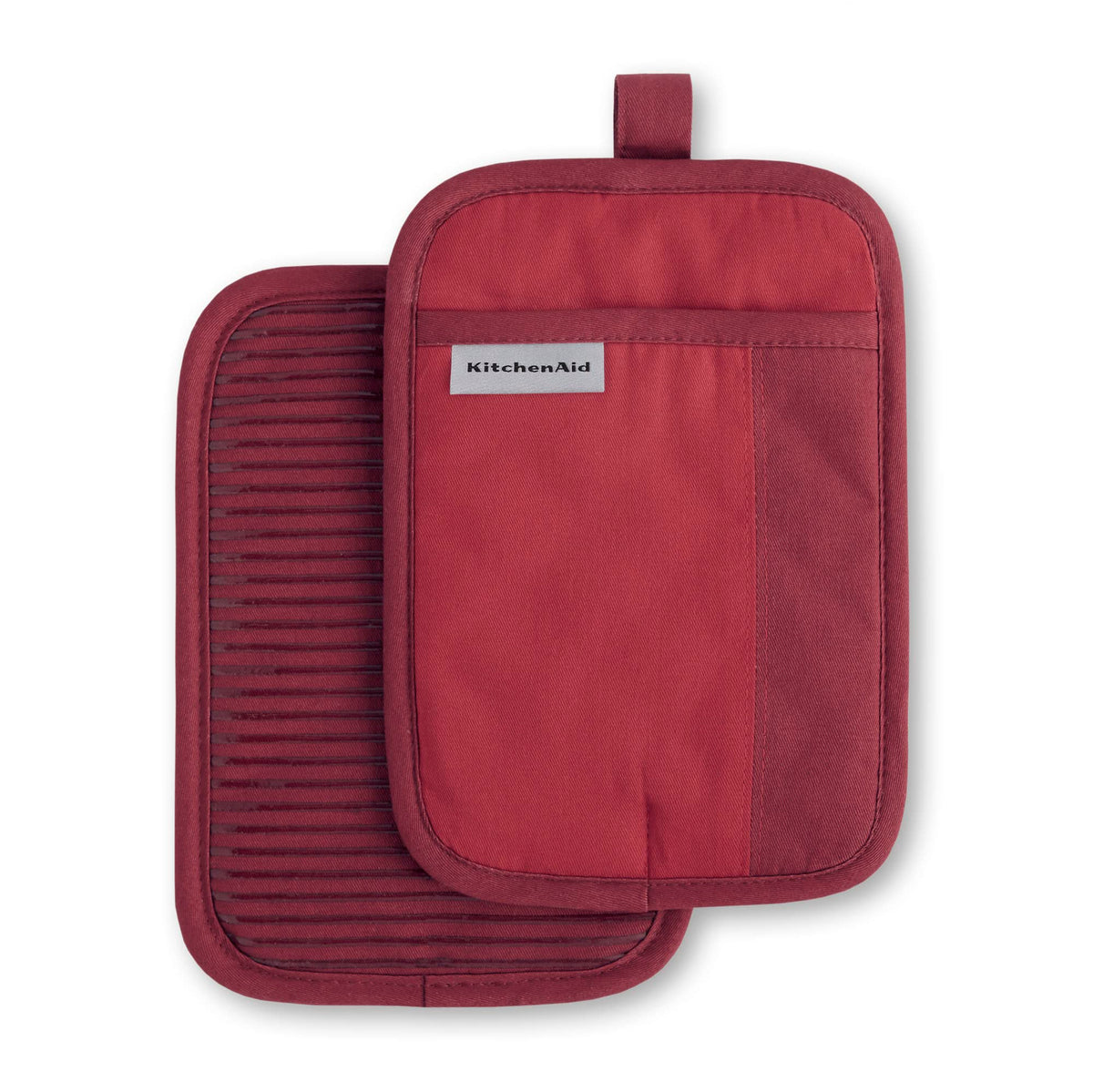 KitchenAid Beacon Two-Tone Non-Slip Pot Holder Set, Majestic Yellow, 7"x10", 2 Piece