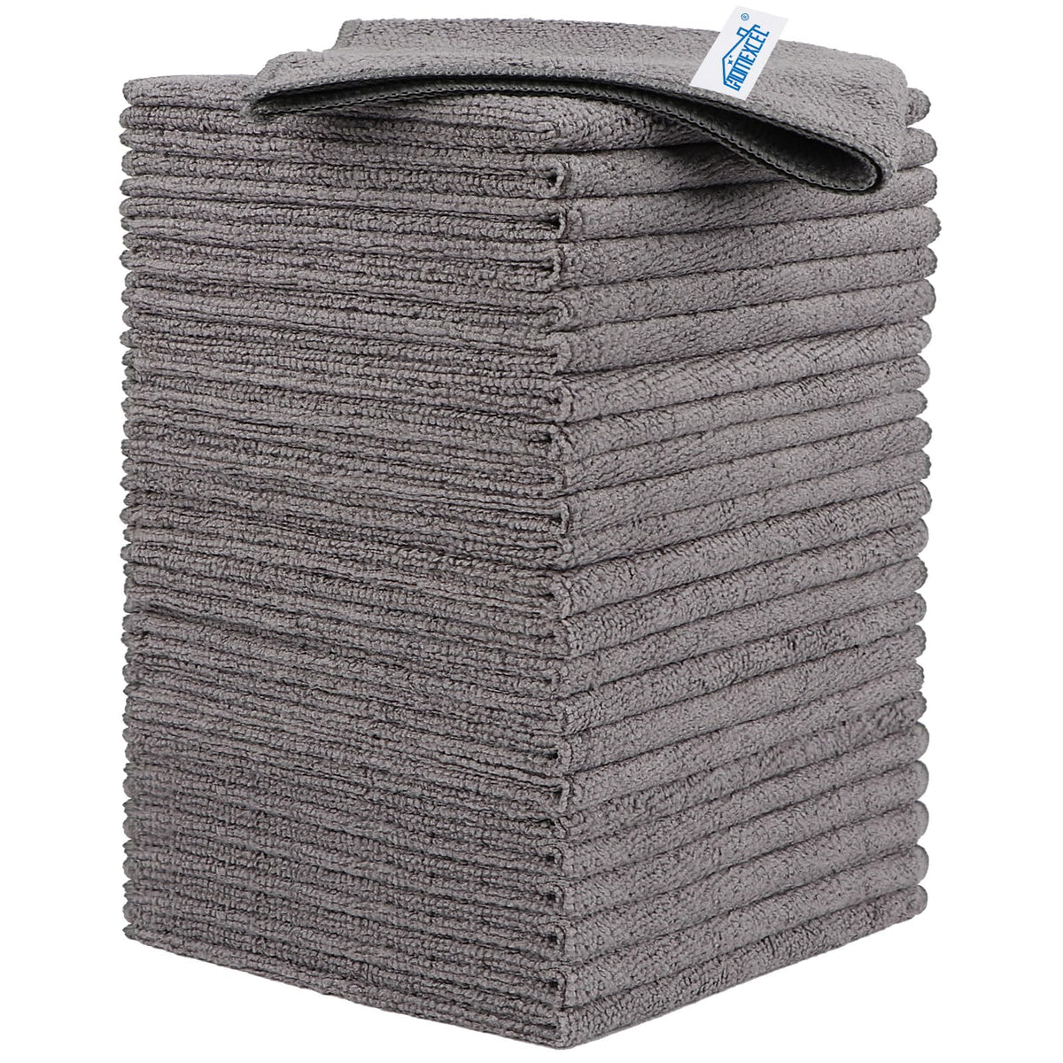 HOMEXCEL Microfiber Cleaning Cloth, Kitchen Towels 12 Pack, Lint Free, Scratch-Free, Highly Absorbent, Reusable Dish Towels for Kitchen and Household