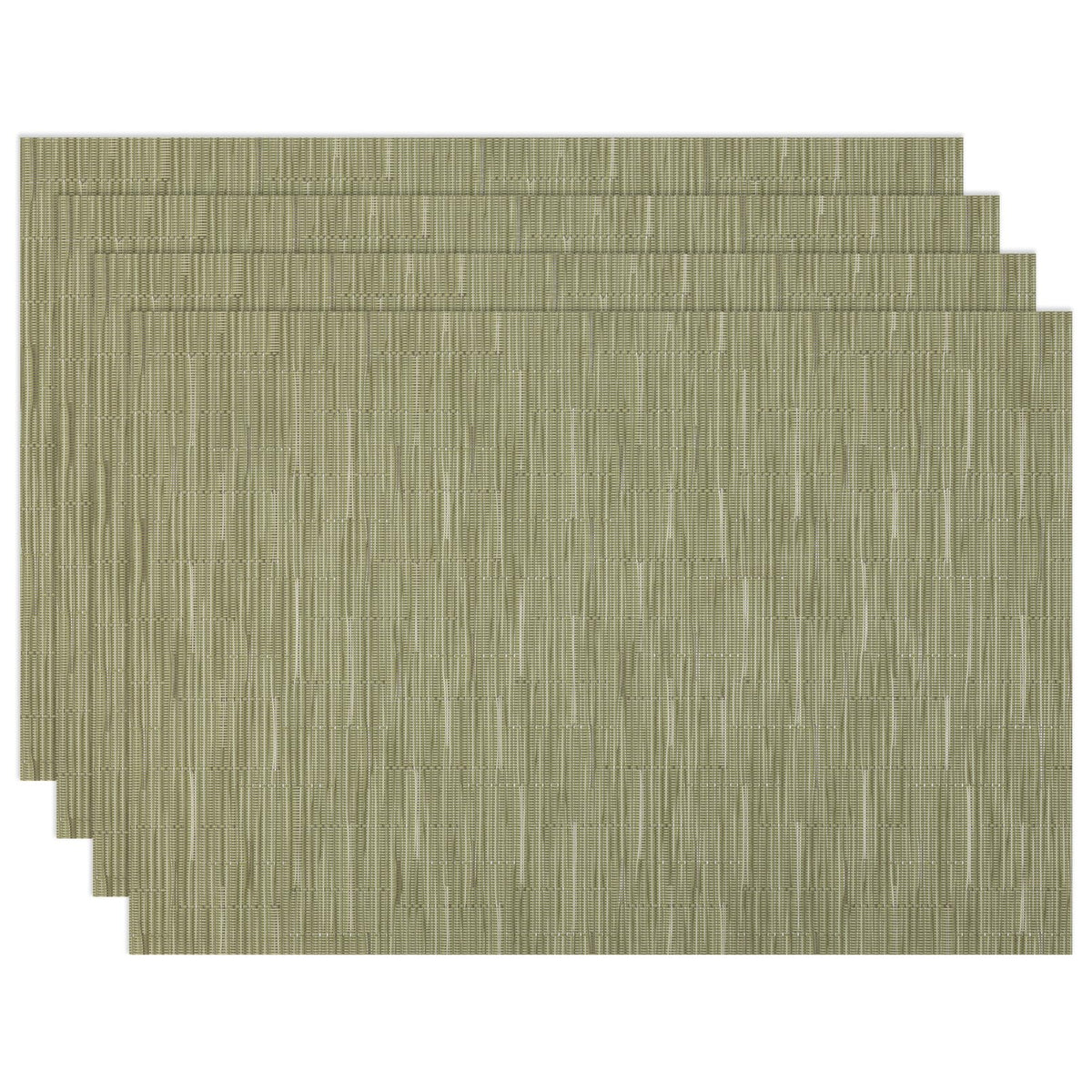 Winknowl Placemats Set of 8, Heat Resistant Non-Slip Vinyl Woven Table Mats for Dining Table, Washable Durable Elegant Place Mats for Kitchen Indoor/Outdoor Use (Beige Blue)