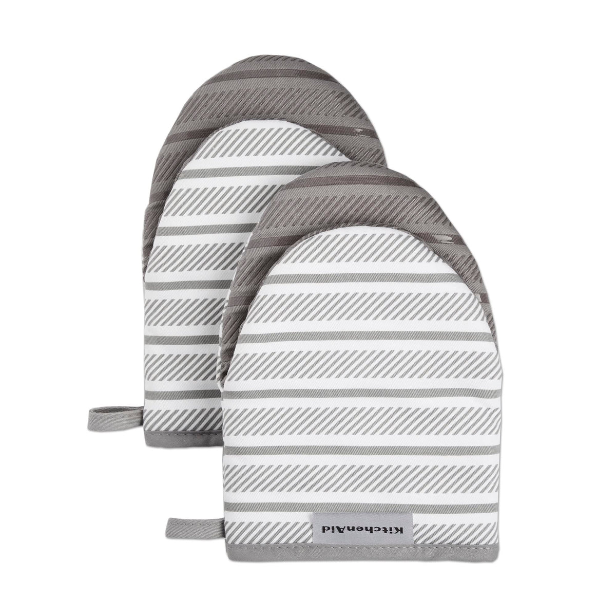 KitchenAid Albany Mini Oven Mitt 2-Pack Set, Dried Rose, 5.5"x8"