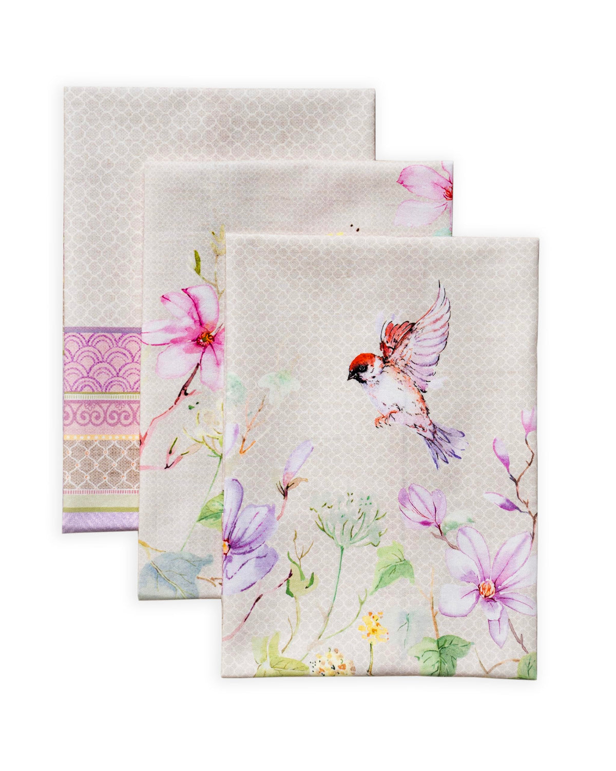 Maison d' Hermine Kitchen Towels Set of 3 Reusable 100% Cotton 27.50" x 20"