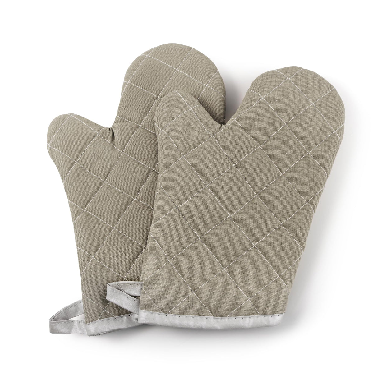 ARCLIBER Grey 13" Quilted Oven Mitts 1 Pair Flame Heat Resistant