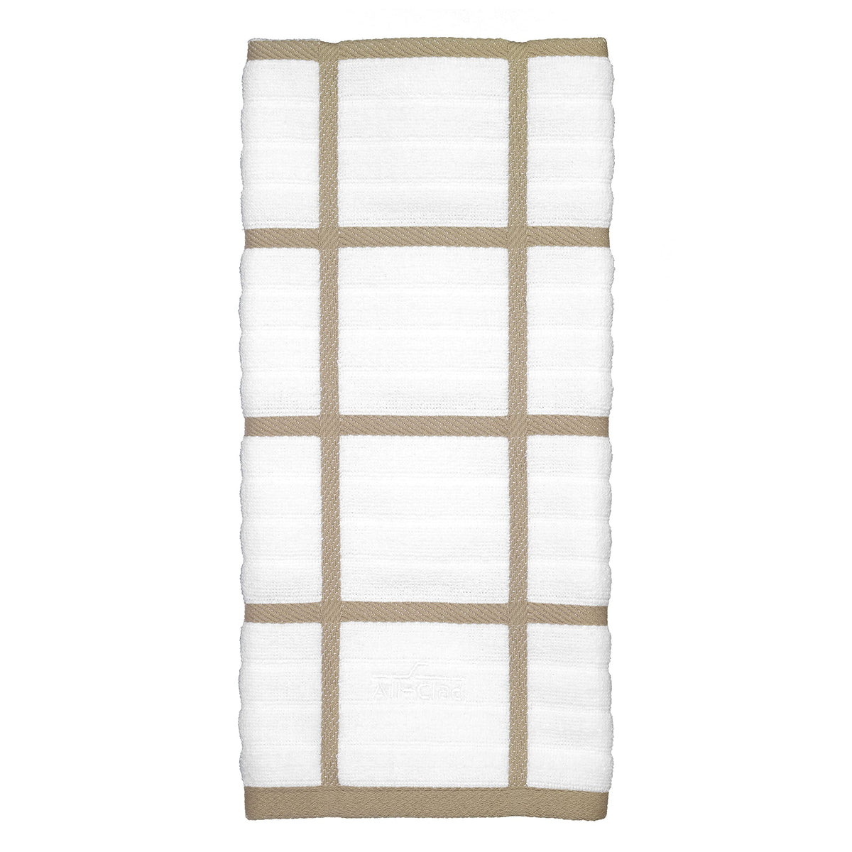 All-Clad Checked Kitchen Towel: Highly Absorbent, Super Soft Long Lasting - 100% Cotton, 17"x30" Tea Towel for Cleaning & Drying Dishes, Pans, Glassware, or Countertops, (1-Pack), Rainfall