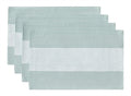 Wracra Linen Placemats, 12 x 18 Inch Set of 4 Placemats, Farmhouse Macrame Place Mats for Kitchen Table and Heat Resistant-Hemstitch Light Coffee 4PCS