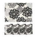 Artoid Mode Floral Vinyl Placemats Set of 4, 12x18 Inch Thanksgiving Washable Non-Slip Plastic Vinyl Place Mats for Party Kitchen Dining Decor, Olive Green