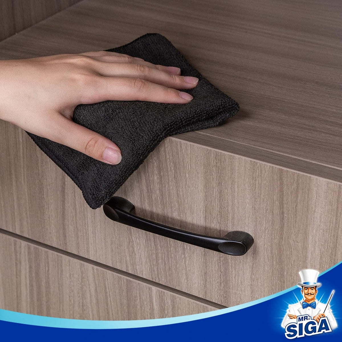 MR.SIGA Microfiber Cleaning Cloths, Streak Free Microfiber Towels, 12 Pack