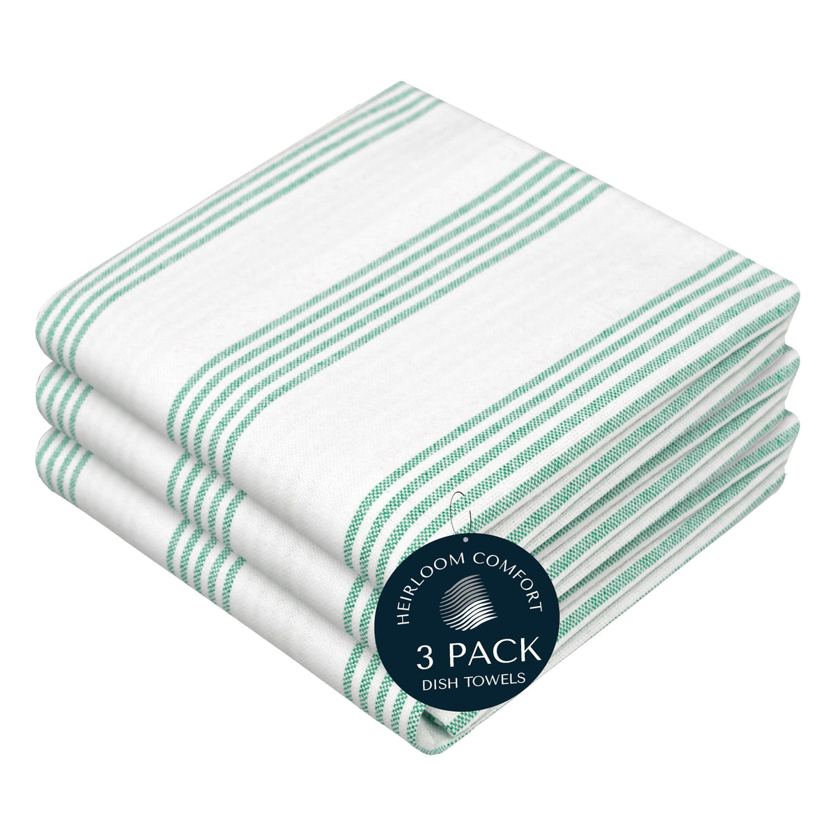 Rust Stripe Dish Towels, 5 Pack, 100% Cotton, Super Absorbent and Quick Dry, Multi Pin Striped Kitchen Towel Set, Durable Wash Cloths for Kitchen Use, Cleaning & Drying Dishes