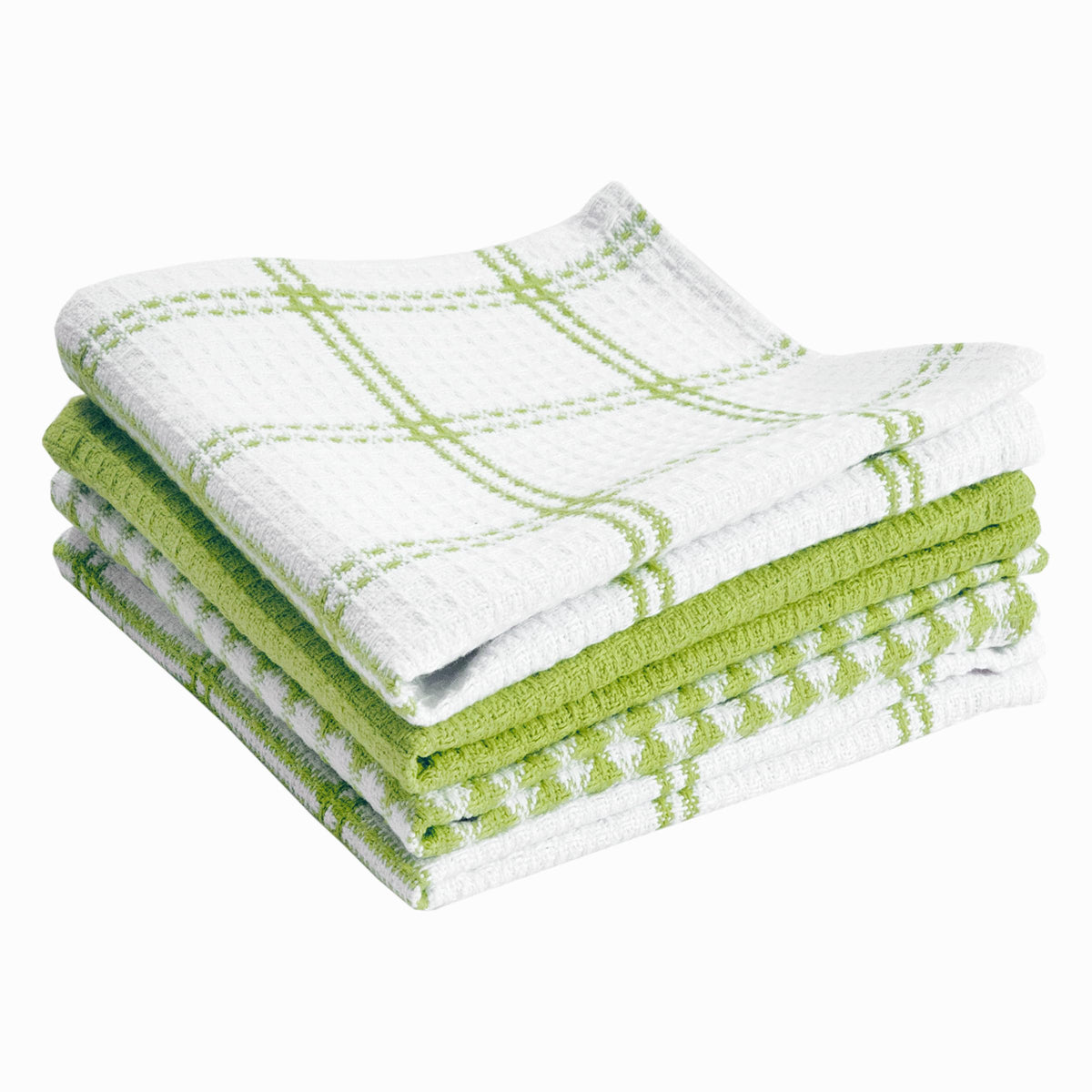 T-Fal Premium Waffle Dish Cloths: Highly Absorbent, Super Soft Long Lasting - 100% Cotton, 12"x13" Towel for Cleaning & Drying, (4-Pack), Sand