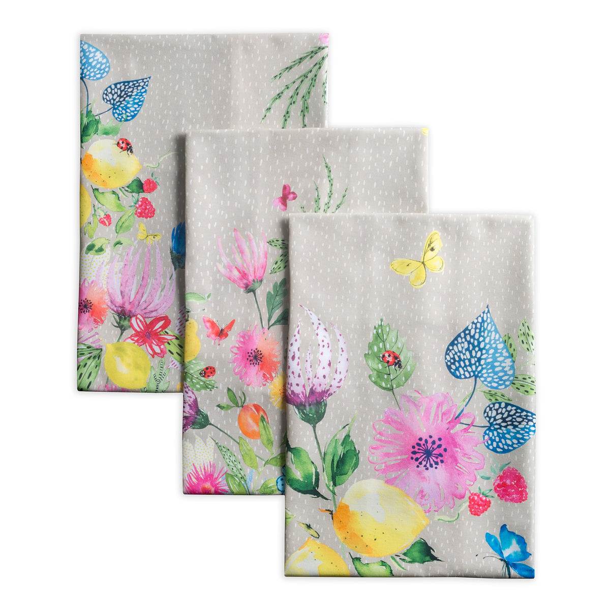 Maison d' Hermine Kitchen Towels Set of 3 Reusable 100% Cotton 27.50" x 20"