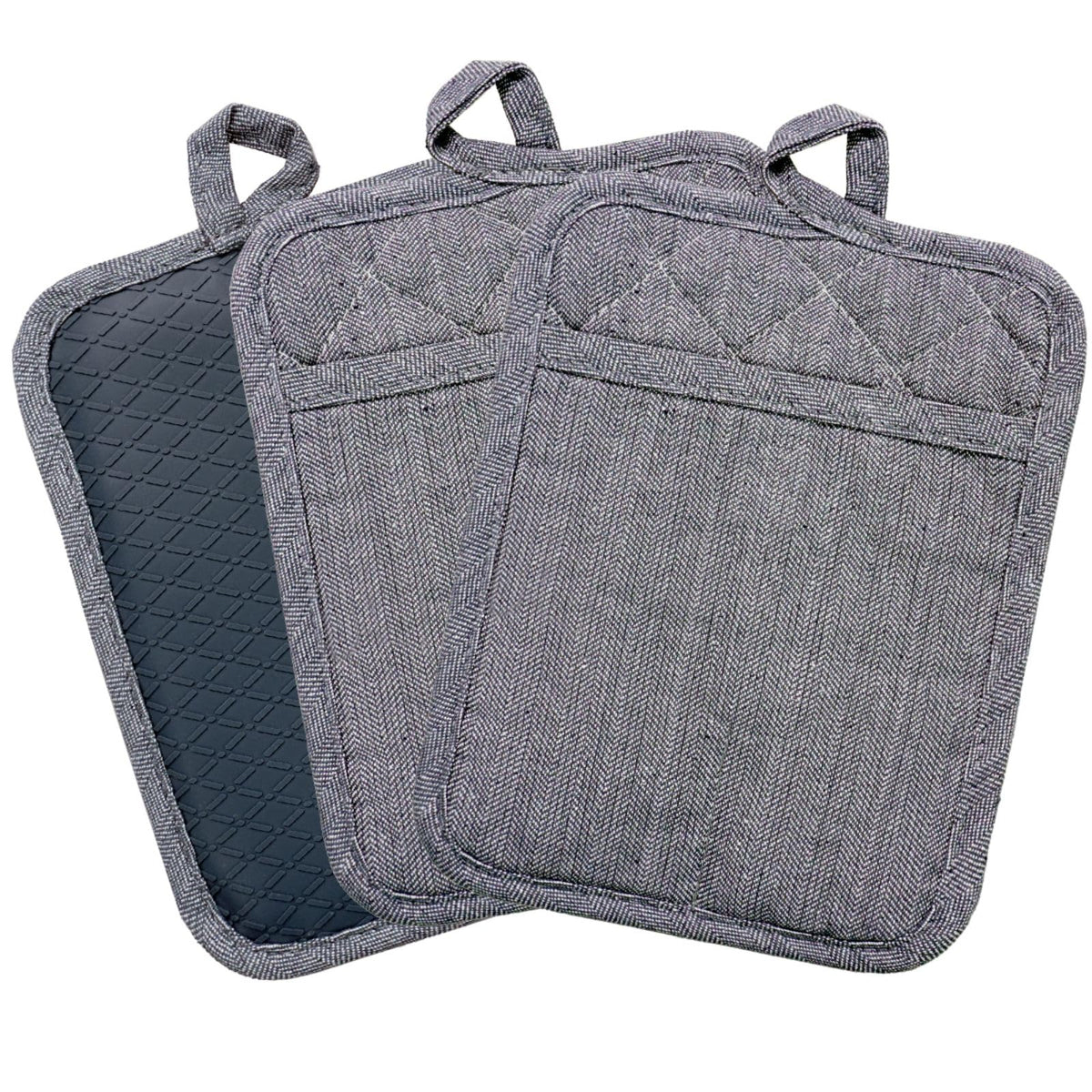 Professional Microwave Silicone Oven Mitts one Pair, Kitchen Mitten Set