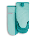 KitchenAid Beacon Two-Tone Non-Slip Oven Mitt Set, Milkshake Tan/Beige, 5.75"x13", 2 Piece