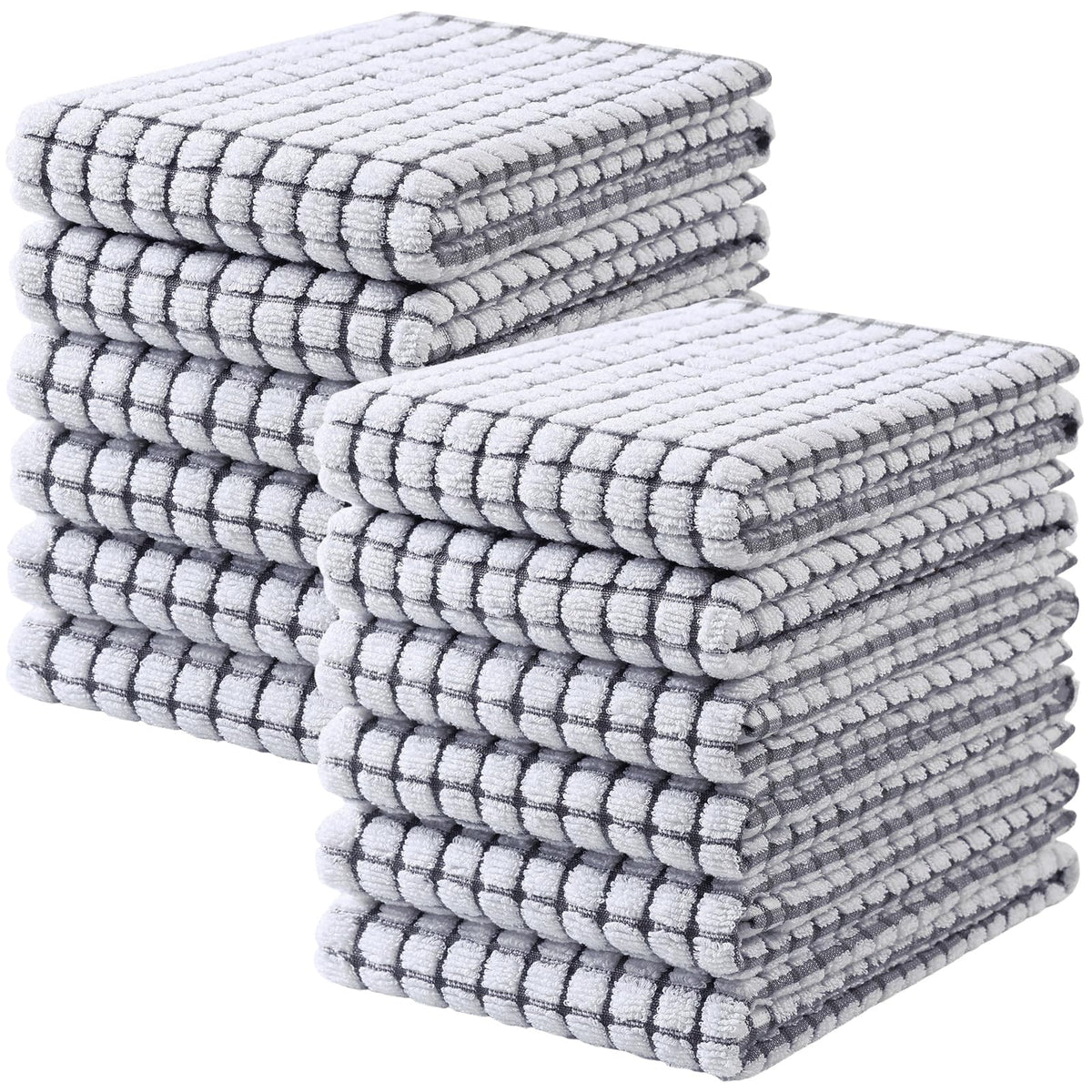 Mordimy Cotton 6 Pack Terry Kitchen Towels, 16 x 25 Inches