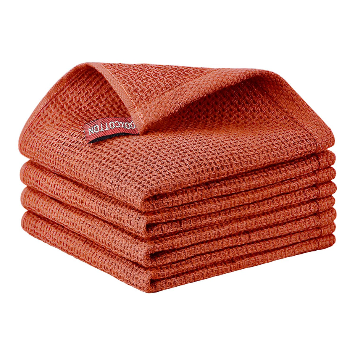 Nialnant 6 Pack Kitchen Towels and Dishcloths Sets,100% Cotton Soft Absorbent Quick Drying Dish Towels for Kitchen,Washing Dishes,12x12 Inches, Multi Color