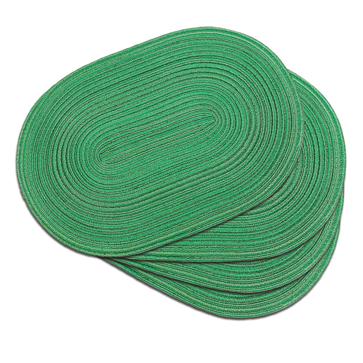 Placemats Set of 6, Woven Oval Braided Dining Table Mats(Brown)