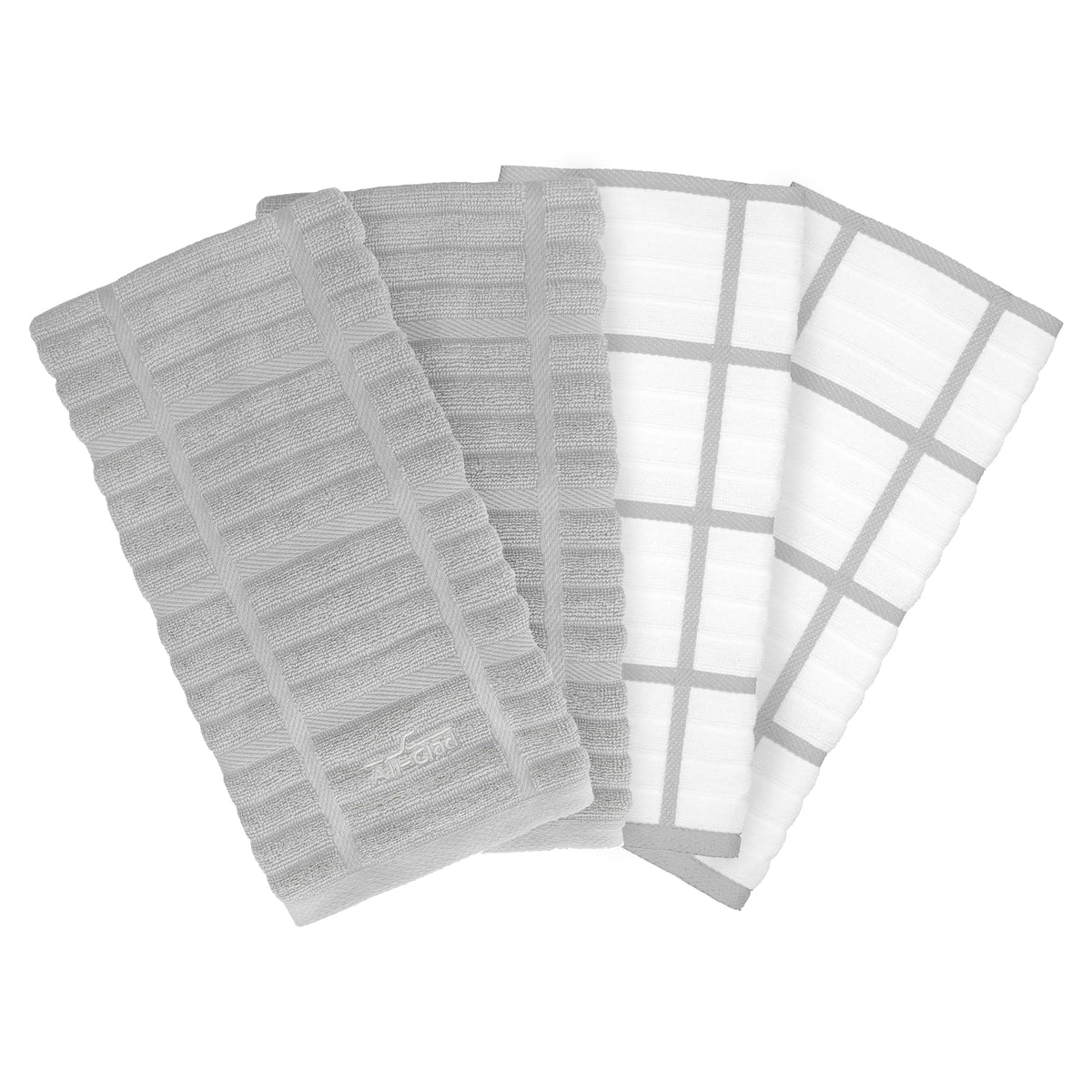 All-Clad Checked Kitchen Towel: Highly Absorbent, Super Soft Long Lasting - 100% Cotton, 17"x30" Tea Towel for Cleaning & Drying Dishes, Pans, Glassware, or Countertops, (1-Pack), Rainfall
