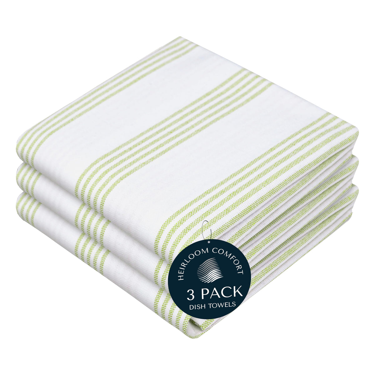 Rust Stripe Dish Towels, 5 Pack, 100% Cotton, Super Absorbent and Quick Dry, Multi Pin Striped Kitchen Towel Set, Durable Wash Cloths for Kitchen Use, Cleaning & Drying Dishes