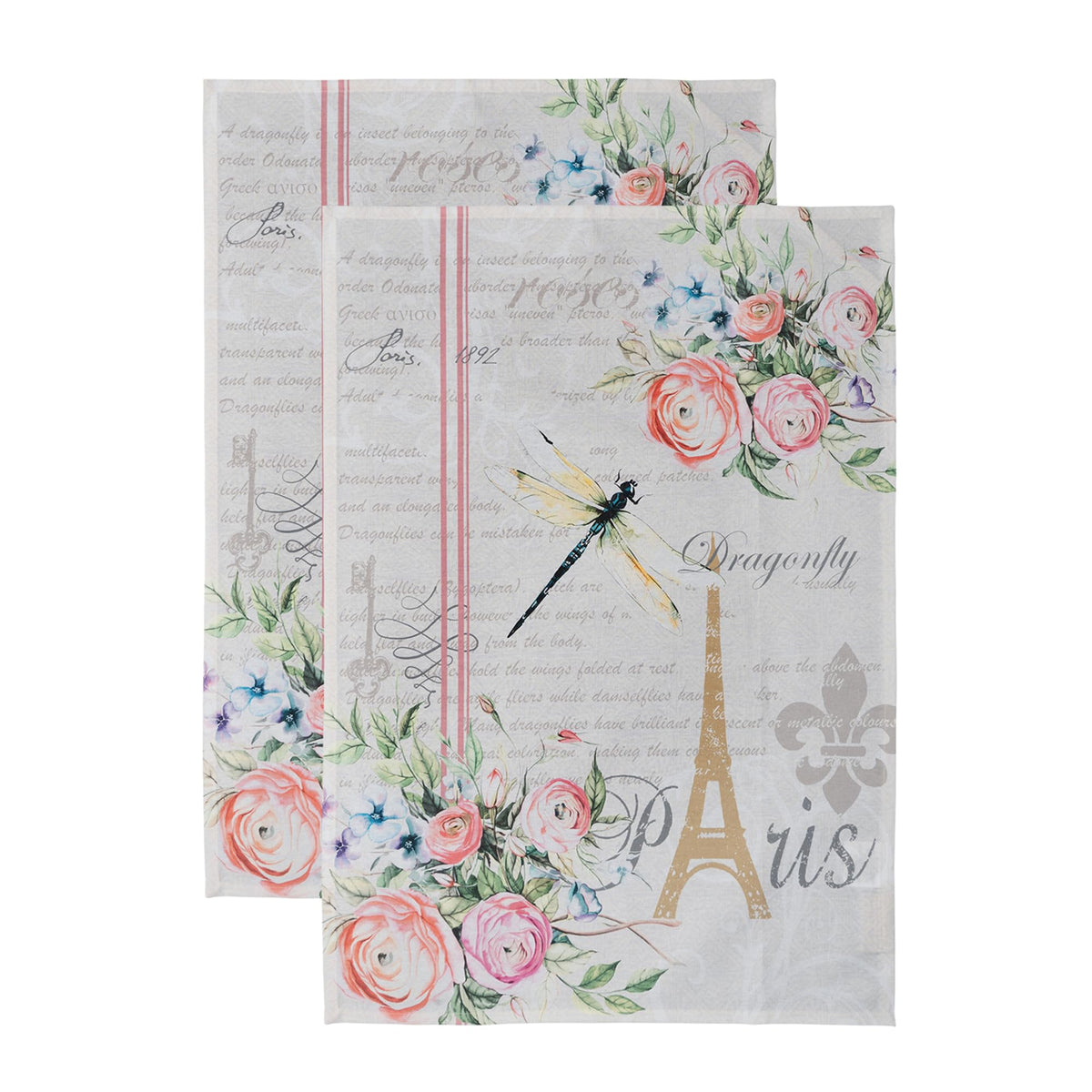 Maison d' Hermine Kitchen Towels Set of 3 Reusable 100% Cotton 27.50" x 20"