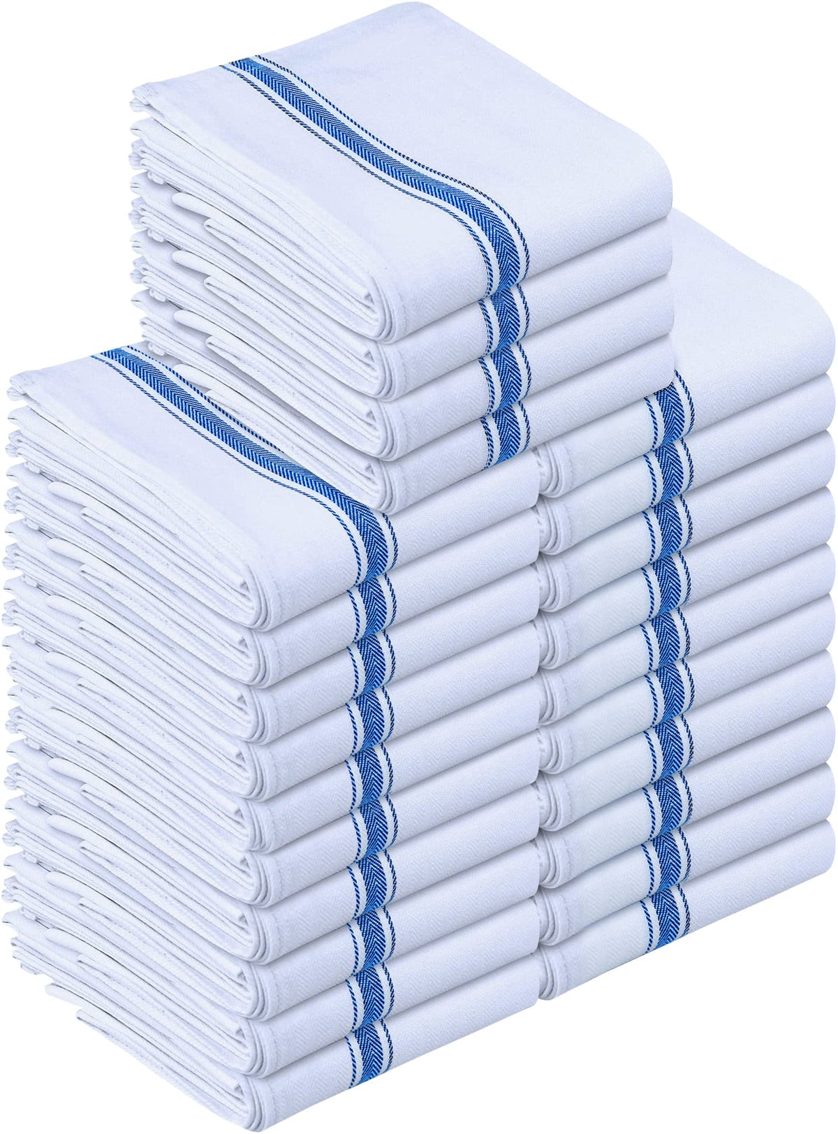Utopia Towels Blue Dish Towels [12 Pack - 15 x 25 in] 100% Ring Spun Cotton