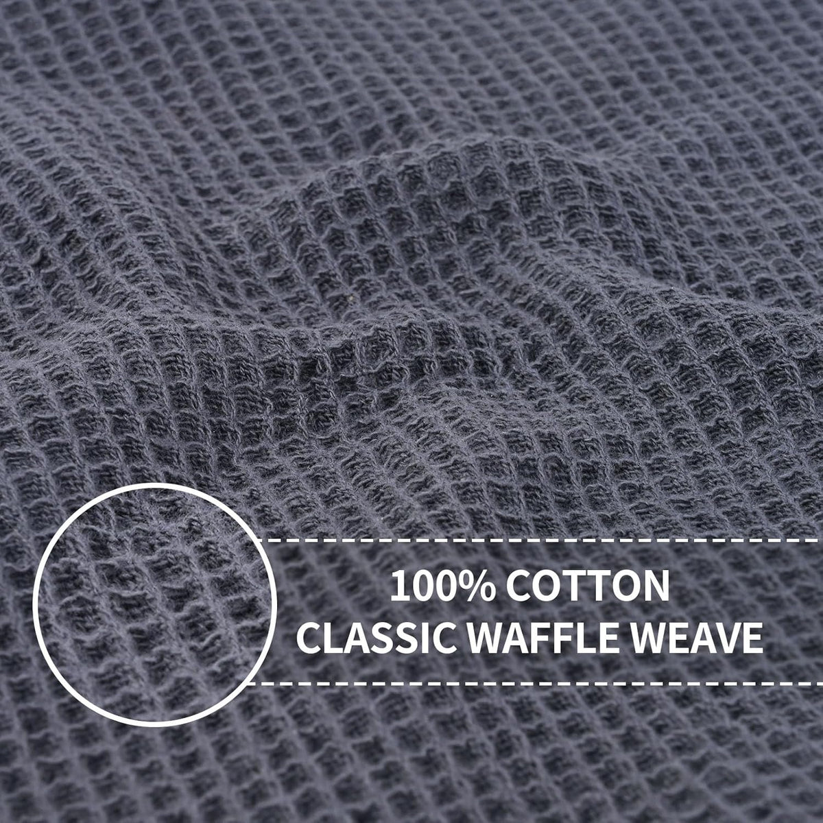 100% Cotton Kitchen Dish Cloths, 6 Pack Kitchen Towels and Dishcloths Sets, Drying Dishes Quick Drying Kitchen Towels Dish Rags, 12 X 12 Inches, Mixed Color