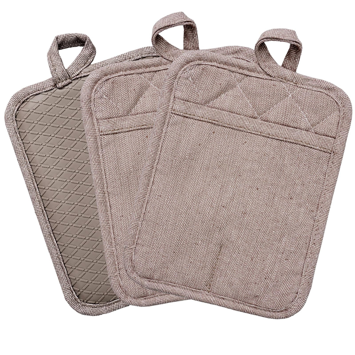 Professional Microwave Silicone Oven Mitts one Pair, Kitchen Mitten Set