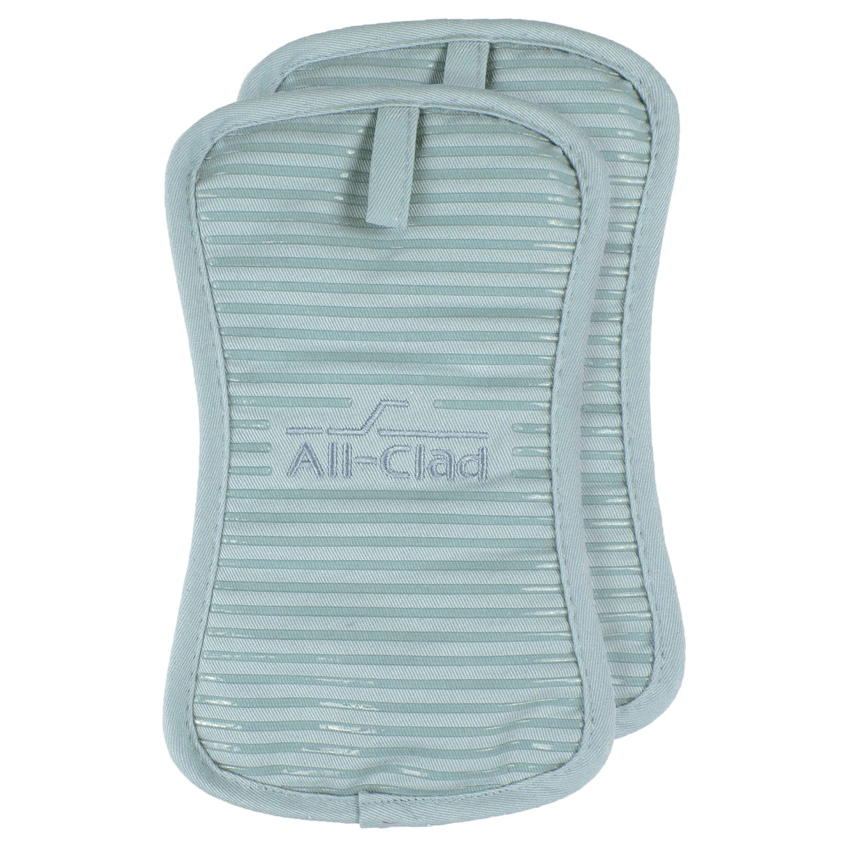 All-Clad Premium Pot Holder & Hot Pad: Heat Resistant to 500 Degrees - 100% Cotton, 10"x6.25" Hot Pad for Kitchen and Barbeque, (2-Pack), Indigo